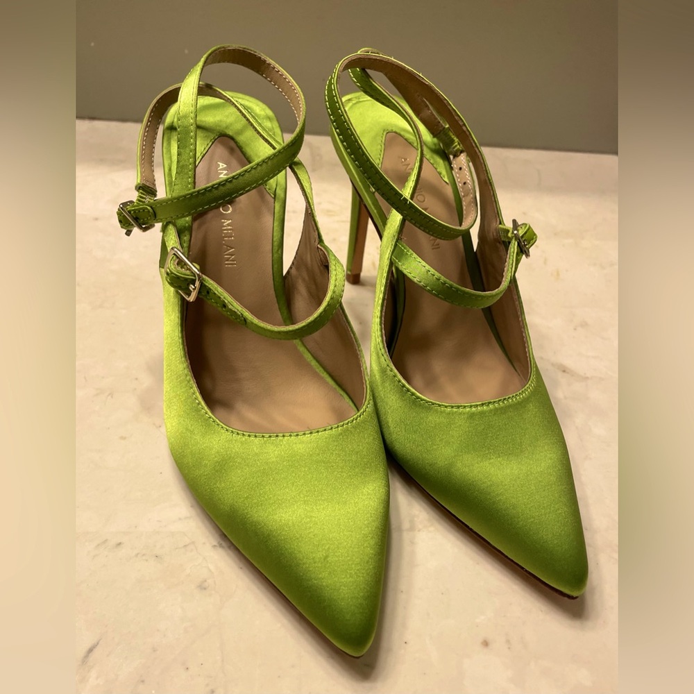 Antonio Milani Lime Green Heels